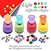 8 Pieces Paper Punchers Craft Holes Punch Scrapbook Punches 10 Sheets Glitter Sticker Paper, Round, Star, Heart, Rose, Wave Circe, Crown, Sunflower Shape for Kids Party Favors