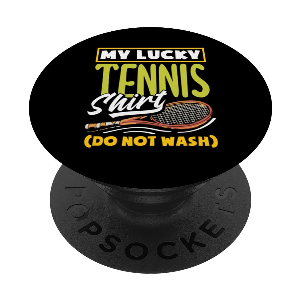 My Lucky Tennis Shirt Funny Tennis For Tennis Players PopSockets Swappable PopGrip