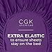 King Sheets Set 6 Piece - Includes 4 Pillowcases - Bed Sheets King Size - Soft Hotel Luxury Bedding - Cooling, Comfy, Fade Free & Breathable - 1 Flat, 1 Fitted & 4 Pillowcases w/ Deep Pockets - Purple