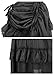 Charmian Women's Steampunk Gothic High Low Cyberpunk Skirt