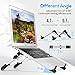 Portable Laptop Stand, Afaris Aluminium Alloy Laptop Desk Mini Notebook Stand for MacBook Computer PC iPad Tablet with Flannelette Bag,Foldable Adjustable Travel (Silver&Black)thumb 2