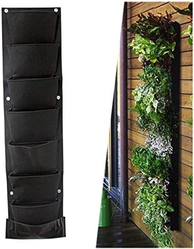 Switolhom Hanging Planter for Herbs Vegetables and Flowers with waterproof, keep your room dry, 7 Pockets