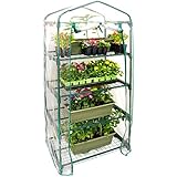 U.S. Garden Supply Premium 4 Tier Greenhouse, 27" Long x 19" Wide x 63" High - Grow Seeds &amp; Seedlings, Tend Potted Plants