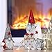 3 Pieces Christmas Gnome Mini Plush Handmade Santa Cloth Doll Snowman Xmas Figurines Toy Birthday Present for Home Christmas Holiday Decoration（Santa Gnome Plush）