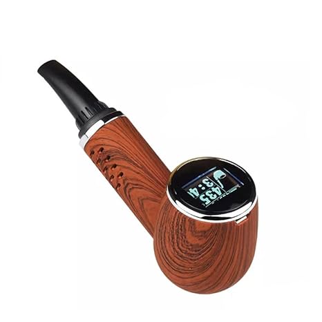 Dry Herb Vaporizer Kräuterverdampfer mit cooler Pfeifenform mit reinem Geschmack (Red wood)