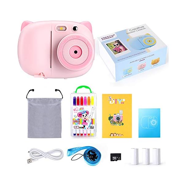 Sofortbildkamera,Kinderkamera Digitale Kamera für Kinder 15MP 1080P HD Instant Print-Kamera 2,4 Zoll Display Autofokus… – Bild 8