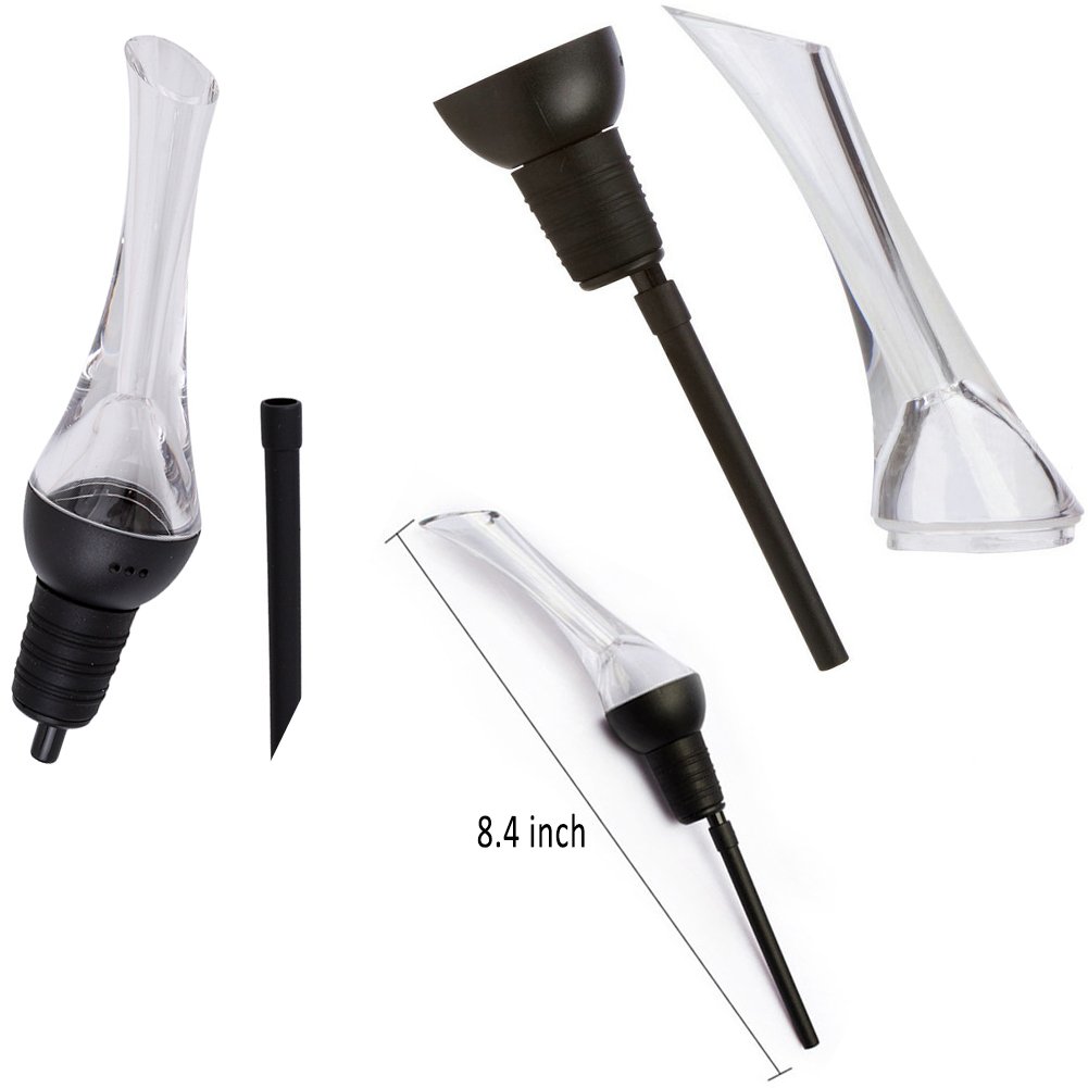 iRoundy Weinbelüfter,Wein Ausgießer, für rote und weiße Weine-Dekantieren mit Eleganz und Einfachheit