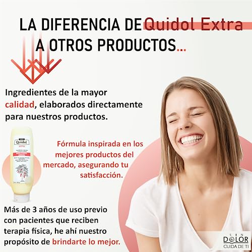 Sin Dolor Quidol Extra 150 gr - Ungüento para Dolor Intenso Tipo Neuropático y Articular - Con Extracto de Chile Capsaicína y Gaba - Ingredientes Naturales - Neuropatía Diabética Dolor Crónico y Artritis.