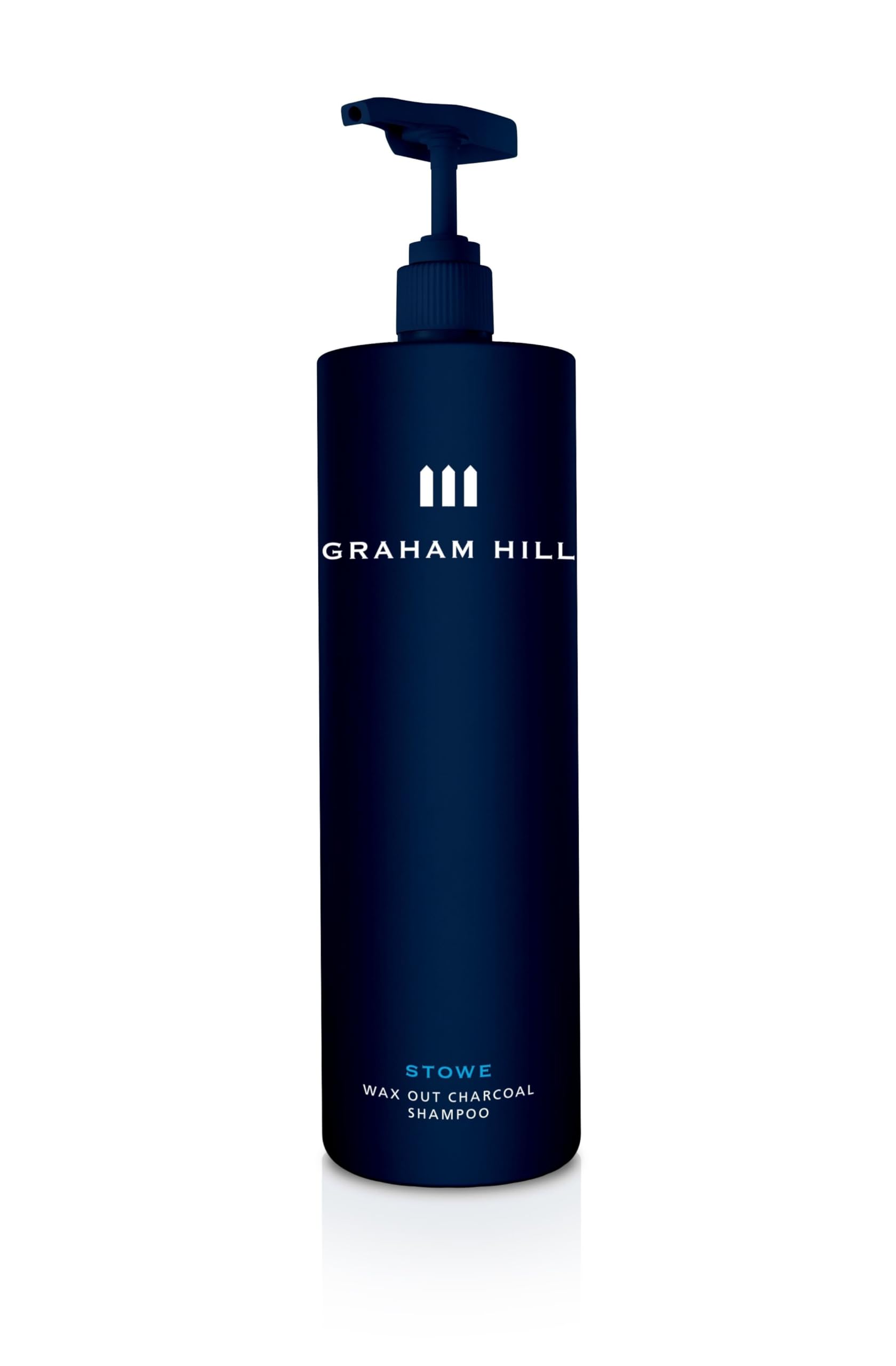 GRAHAM HILL Stowe Wax Out Charcoal Shampoo for Men - Detoxifying Mens Shampoo (1000ml), Ideal for Oily Hair Shampoo with Natural Ingredients, Reduces Dandruff and Promotes Healthy Hair Growth