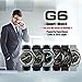 NO.1 G6 - Bluetooth Smart Watch Heart Rate Smartwatch ( Heart Rate Monitor, Pedometer, Sleep Monitor, Notifications, Sedentary Reminder, Search Device & Anti-lost for ios Android )