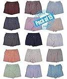 American Classic Men's 15 Pack Woven Boxer Shorts