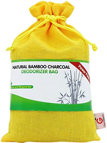 Great Value SG Bamboo Charcoal Deodorizer Power Pack, Best Air Purifiers for Smokers &amp; Allergies, Perfect Car Air Fresheners, Remove Smell for Home &amp; Bathroom (Yellow)