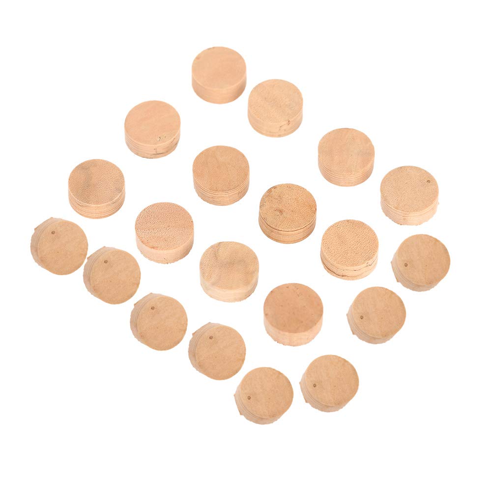 Demeras Trumpet Trombone Repairing Cork Pads, 20Pcs 9.5mm Beige Musical Instrument Accessories