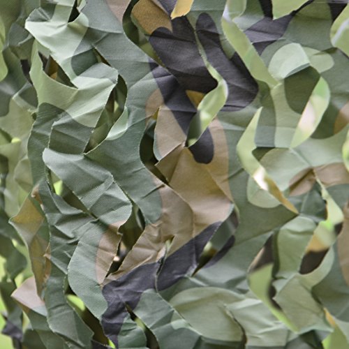 Fcoson Woodland Camo Netting Camouflage Sunscreen Nets for Camping Hunting Shooting Army Party Decoration - Thumbnail 5