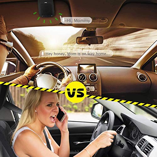 image for Bluetooth Car Speakerphone, Slopehill Hands-Free Visor Bluetooth Speak