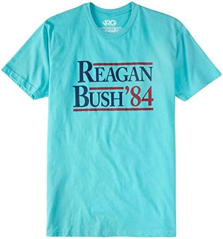 Rowdy Gentleman - Reagan Bush '84 Vintage Tee - Dark Heather Gray - X-Large