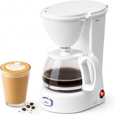 JECA1752 - Cafeteira elétrica de gotejamento, 8 chávenas, garrafa de vidro de 750 ml, filtro permanente com colher dosadora, placa de aquecimento, desligamento automático, 650 W