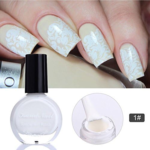 Indexu 10ml/Bottle Nail Polish Template Stamp Painting Long Lasting Waterproof No-toxic Breathable Environmentally Friendly 01#