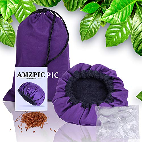 Cordless-Deep-Conditioning-Heat-Cap-Safe-Microwavable-Heat-Cap-for-Steaming-Heat-Therapy-for-Hair-100-Natural-Cotton-Flaxseed-Seed-Interior-for-Maximum-Heat-Retention-Purple