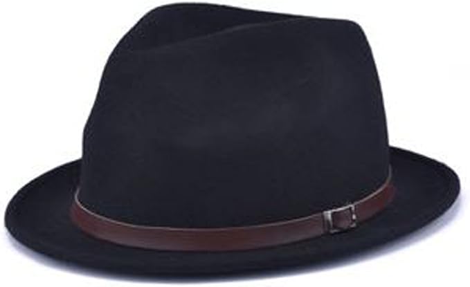 Amazon Maak レディース ハット 帽子 クール ウール テンガロン ファッション ジャズ 紳士 ベルト かっこいい 選べる 5 カラーブラックfree ハット 通販