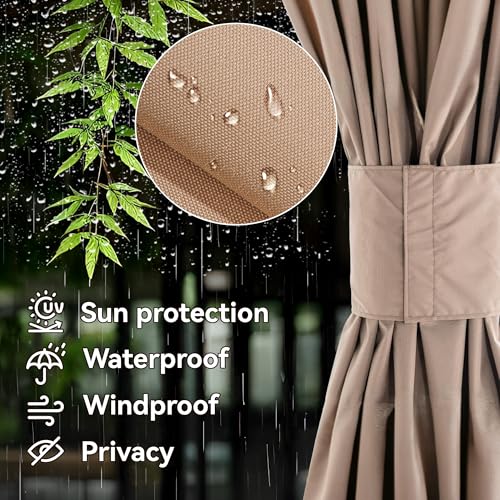 Covered Outdoor Universal Gazebo Curtain Review: 10'x10' 4-Panel Privacy Sidewalls image 16