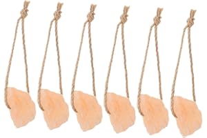Luxshiny 6pcs Organic Pink Salt Lick Blocks Each Natural Mineral Source Cattle Deer and Livestock Nutrient