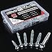 Hilitchi 42-Pcs [6-Sizes] Metal Zinc Plated Steel Hollow Wall Anchors Assortment Kit for Drywall Heavy Duty Molly Bolt Set
