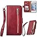 iPhone 7 Plus/8 Plus Wallet Case, Hidden iphone7 Plus/8 Plus Wallet Case [Folio][Flip][Wrist Strap] Stand Feature Card Holder for Apple iPhone 7 Plus/8 Plus 5.5