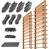Mdkave Louver Bracket Kit Metal for DIY Privacy Fence,Pergola,Outdoor,2 Set | Louver Kit with Adjustable Angles Controls Sunlight &amp; Privacy for DIY Outdoor,Patios,Deck,Louver Panel,Holds 11 Boards (48")