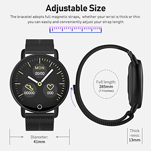Smart Watch for Android iOS Phone, WELTEAYO Activity Fitness Tracker Watches Smartwatch with IP67Waterproof Notification SMS Heart Rate, Sleep Monitor Compatible for Men Women - Thumbnail 6