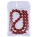 PLTbeads Smooth Round Shape Natural Gemstone Loose Beads for 1 Strand per Bag Approxi 15.5 inch 48-50pcsJewelry Making (8mm, Red Carnelian)