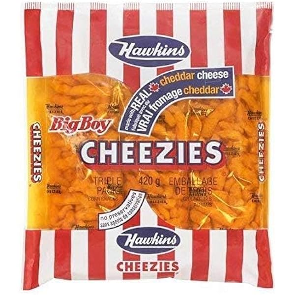 Amazon.com: Hawkins Made with Real Cheddar Cheese Cheezies, Big