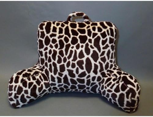 Amazon Com Giraffe Print Animal Fur Bed Rest Pillow Home Kitchen