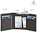 RFID Leather Trifold Wallets for Men - Handmade Slim Mens Wallet 6 Credit Card ID Window and Gift Box Secure by Estalon, Brown Nappa, 3.5x4.4x0.75