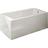 Swiss Madison Claire 60" x 32" Right-Hand Drain Drain Alcove Tub with Corner Apron