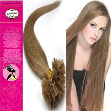 20 Pre Bonded Tipped Hair Nail Tip U Tip 100 Of Real Remy Human