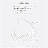 PAIDASHU Oven Glove Thicken Silicone Pot Holder Red 2 Pack view 4
