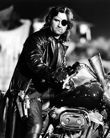 Amazon Com Escape From New York Stunning 16x20 Poster Kurt Russell On Motorcycle Entertainment Collectibles