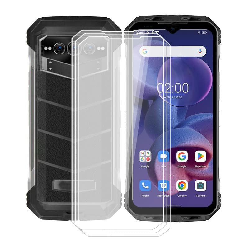 KJYF For Doogee V Max Screen Protector Tempered Galss, [3 Pack] High Clear [9H Hardness] [Bubble Free] [Easy Install] Matte Protective Film for Doogee V Max 6.58 Inch.