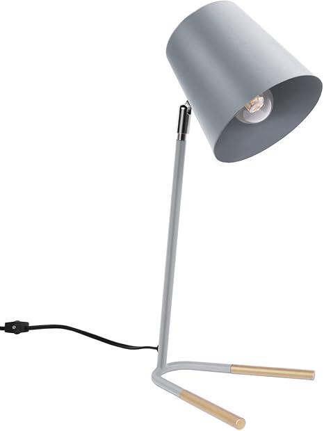 Amazon Com Oneach Metal Desk Lamp Office Elegant Bedside Metal Table Lamp For Reading Living Room Nightstand Lamps For Bedroom Led Bulb Included Home Improvement