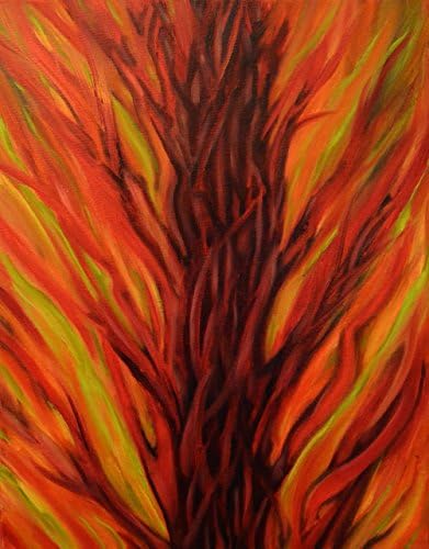 Alleyvision-Floral Abstract 6- Abstract Floral oil painting- HAWA
