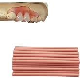 Fake Teeth-Gum Material for Making Temporary Partial or Full Denture,Tooth Fixing Kit for Improving Condident Smile (Light Pink)