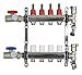 VIVO 4 Loop 1/2 inch Pex Manifold Stainless Steel Radiant Floor Heating Set, 4 Branch Kit (PEX-M12-4)