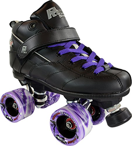 Rock GT-50 Roller Skates w/ Purple Wheels & Laces