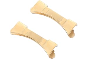 Totority Stainless Steel Watch Strap Making Ends 20mm Curved Watchband Connectors Replacement Links for Watch