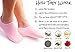Gel Moisturizing Spa Gloves and Socks for Dry Feet - Fast Cracked Heel Repair And Simple Foot Skin Care with these Gel Foot Sleeves for Women and Men by EHOLIFE (2 Pairs) (pink)
