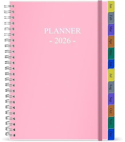 Agenda 2025 Hombre 2025 Planner - Planner 2025, Jan. 2025 - Dec. 2025, 2025 Planner Weekly And Monthly, 2025 Calendar Monthly Planner With Tabs, Back Pocket Thick Paper Twin-Wire Binding - Floral 2025 Monthly Planner