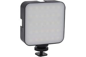 Small Fill Light, Mini LED Camera Light 900LM White Light RGB Color Temperature Fill Light Portable LED Phone Light for, on C