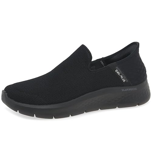 Skechers Men's Free Slip-Ins: Go Walk Flex No Hands Sneaker, Black/Black, 11.5 X-Wide