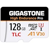 [5-Yrs Free Data Recovery] GIGASTONE 128GB Micro SD Card, TLC High Endurance Pro, Speed Up to 100MB/s, Compatible with REDTIG